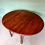 Antique french oak louis philippe coulissen table
