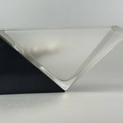 60s 70s Peill & Putzler Cube wall lamp Wall Sconce Ice Glass Space Age