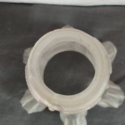 old frosted glass tulip globe