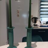 Candlesticks with candles