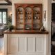 Bistro window in fir wood