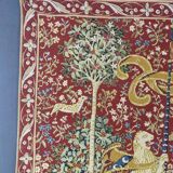 Tapestry "The Lady and the Unicorn" Medieval Style, 20th Century