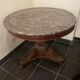 Gueridon table, 19th century, marble and mahogany