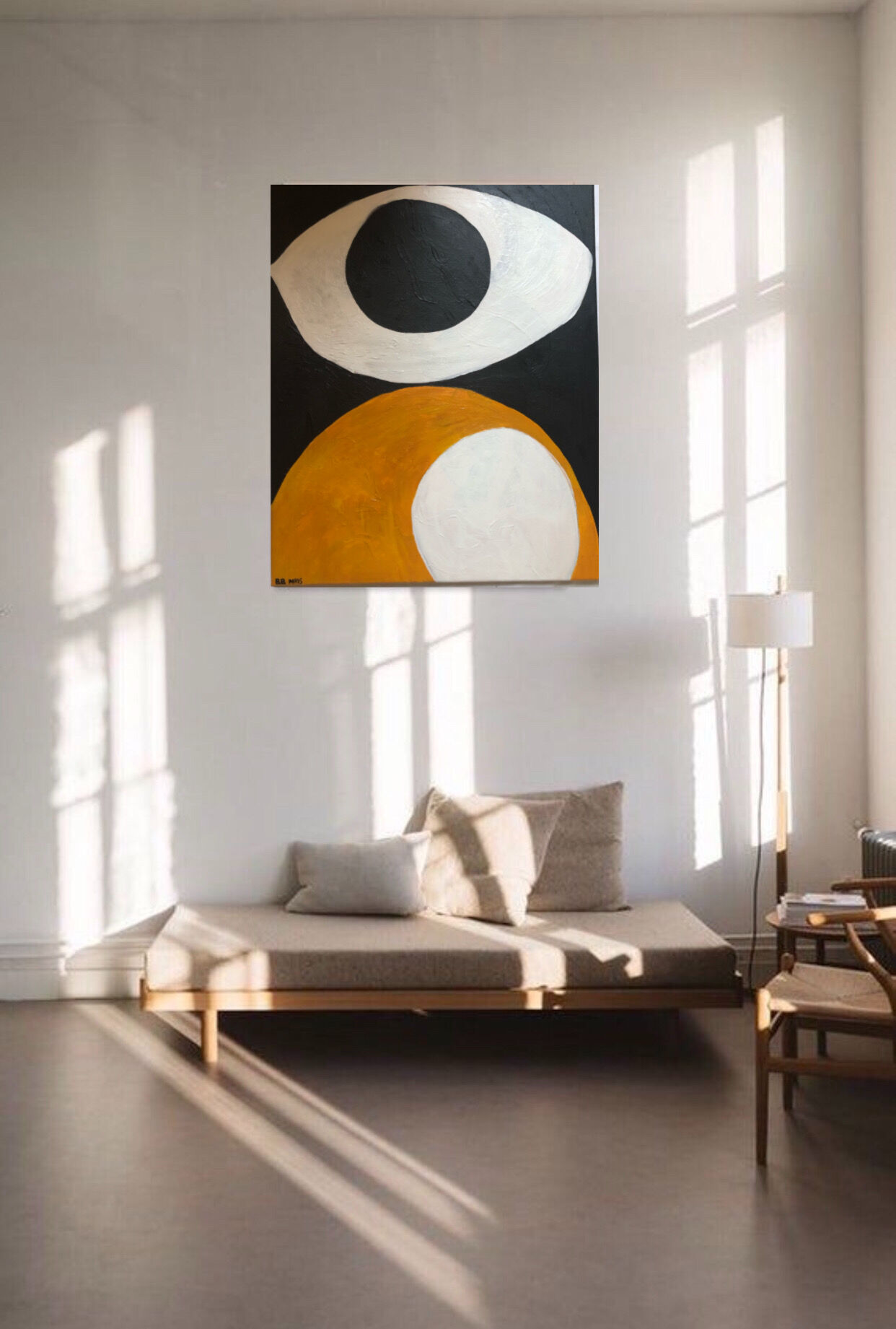 Mural decoration contemporary acrylic abstract painting