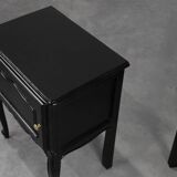 20th Century pair of French Louis XV Style Nightstands in Carved Wood