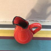 Former red ceramics pitcher - anse cuisine 70s vintage