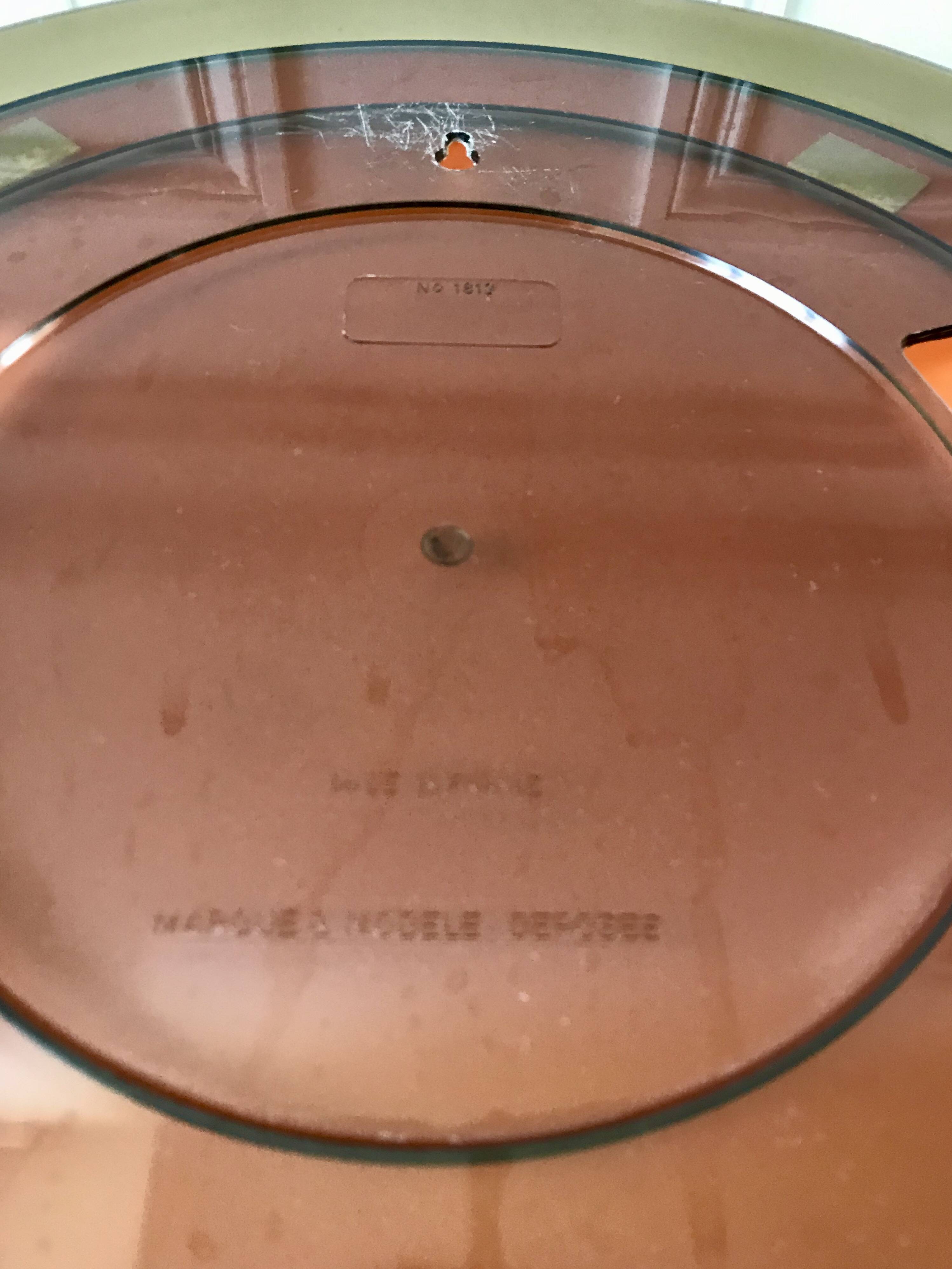 miroir casquette fumé en plexi Made in France années 70