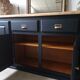 Black antique sideboard