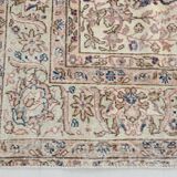 Soft Beige Floral Vintage Rug, One of a Kind Vintage Rug, 277x354 Cm