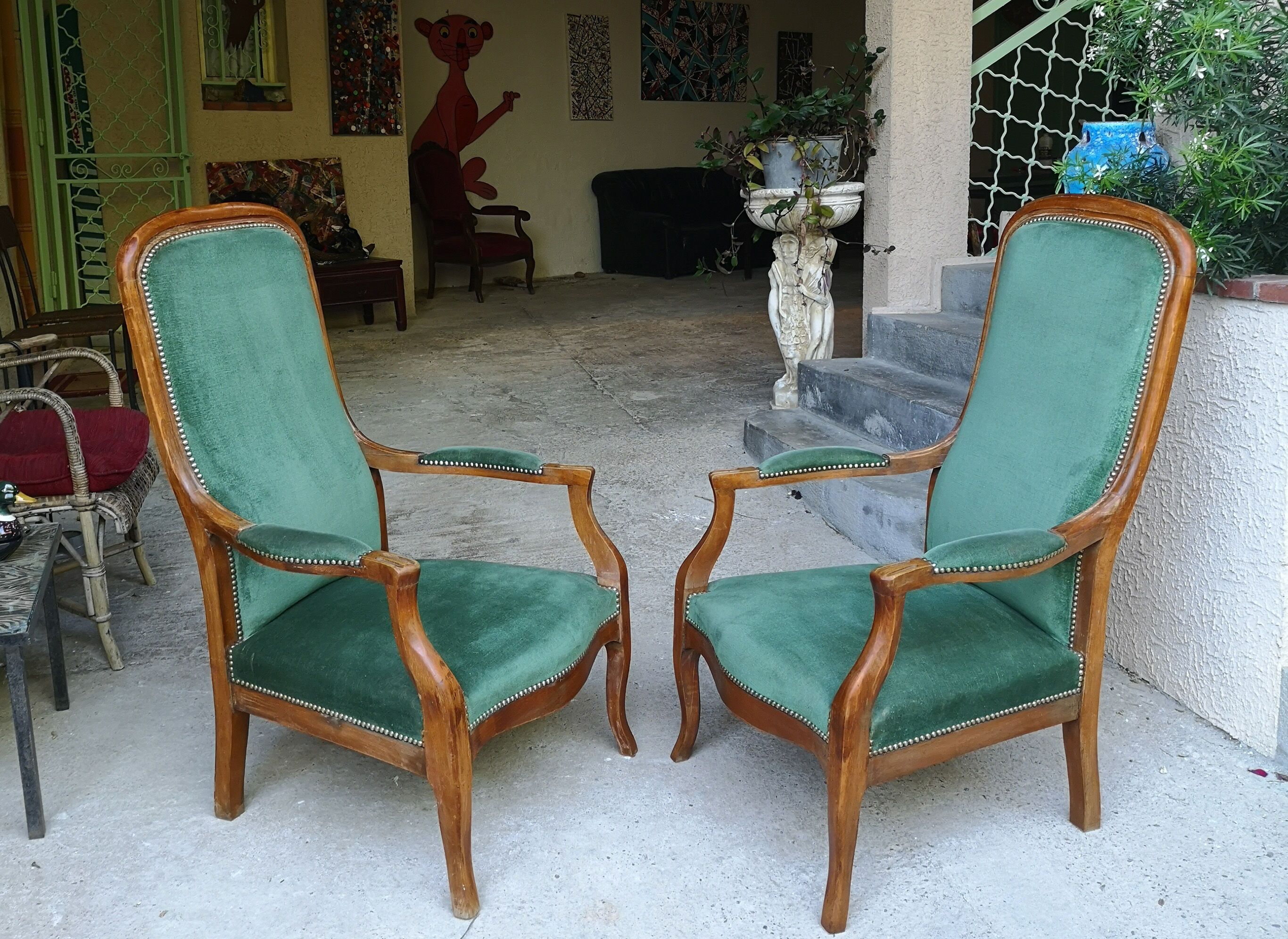 Voltaire armchairs