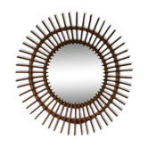Rattan mirror "witch" xxl 700mm