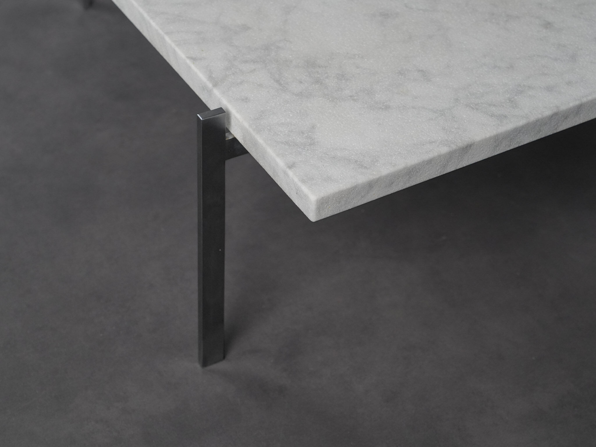 Rolled marble coffee table by Poul Kjaerholm for Fritz Hansen, Denmark, 1990s