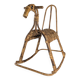 Children's rocking horse made of bamboo and rattan 1960s
