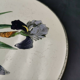Underside of old faience dish