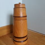 Turned wooden lamp base