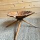 Tabouret rotin et bois