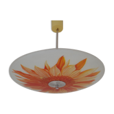 Suspension en verre du milieu du siècle, années 1960.