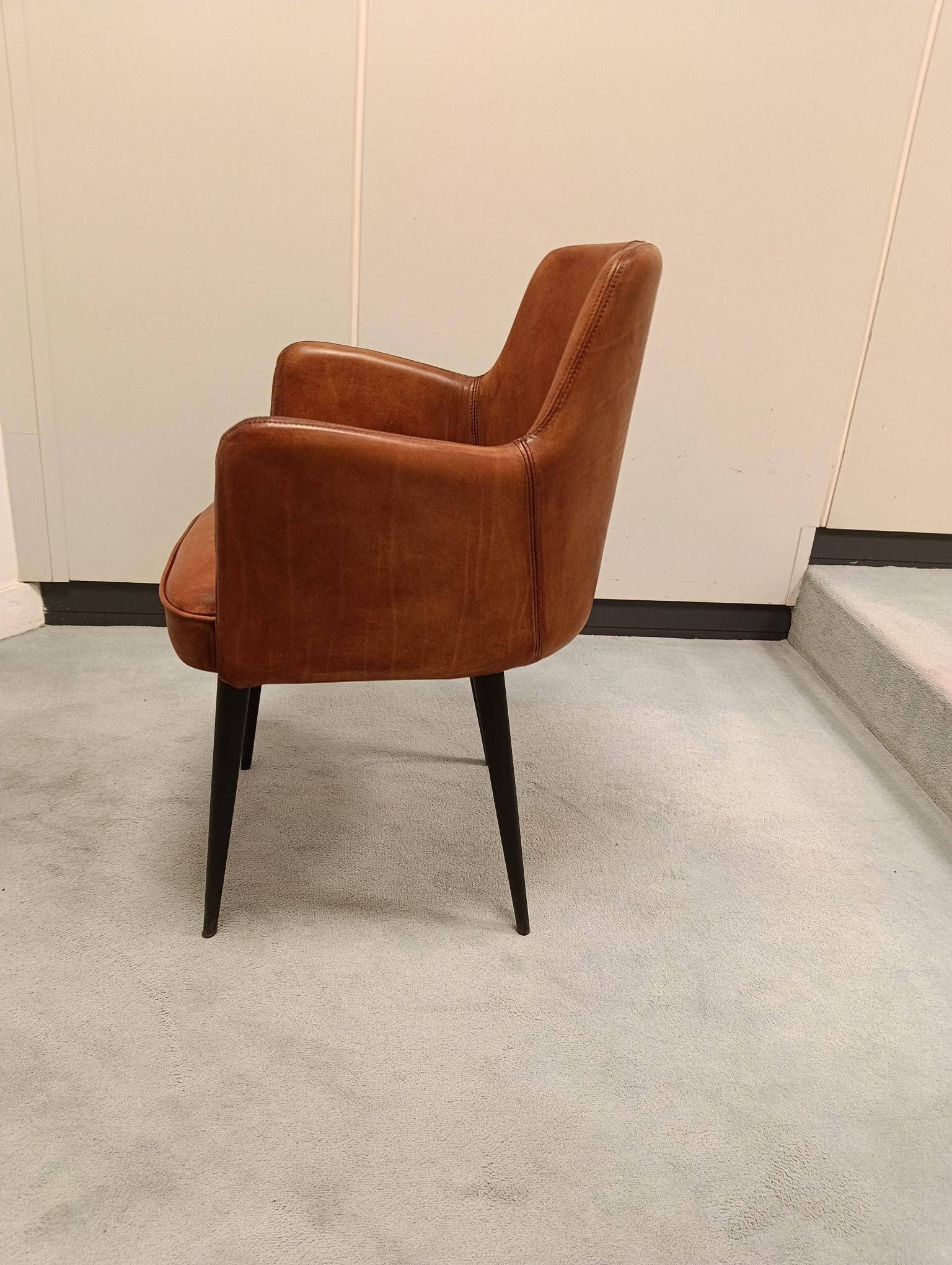 Leather chair from Maison Saulaie