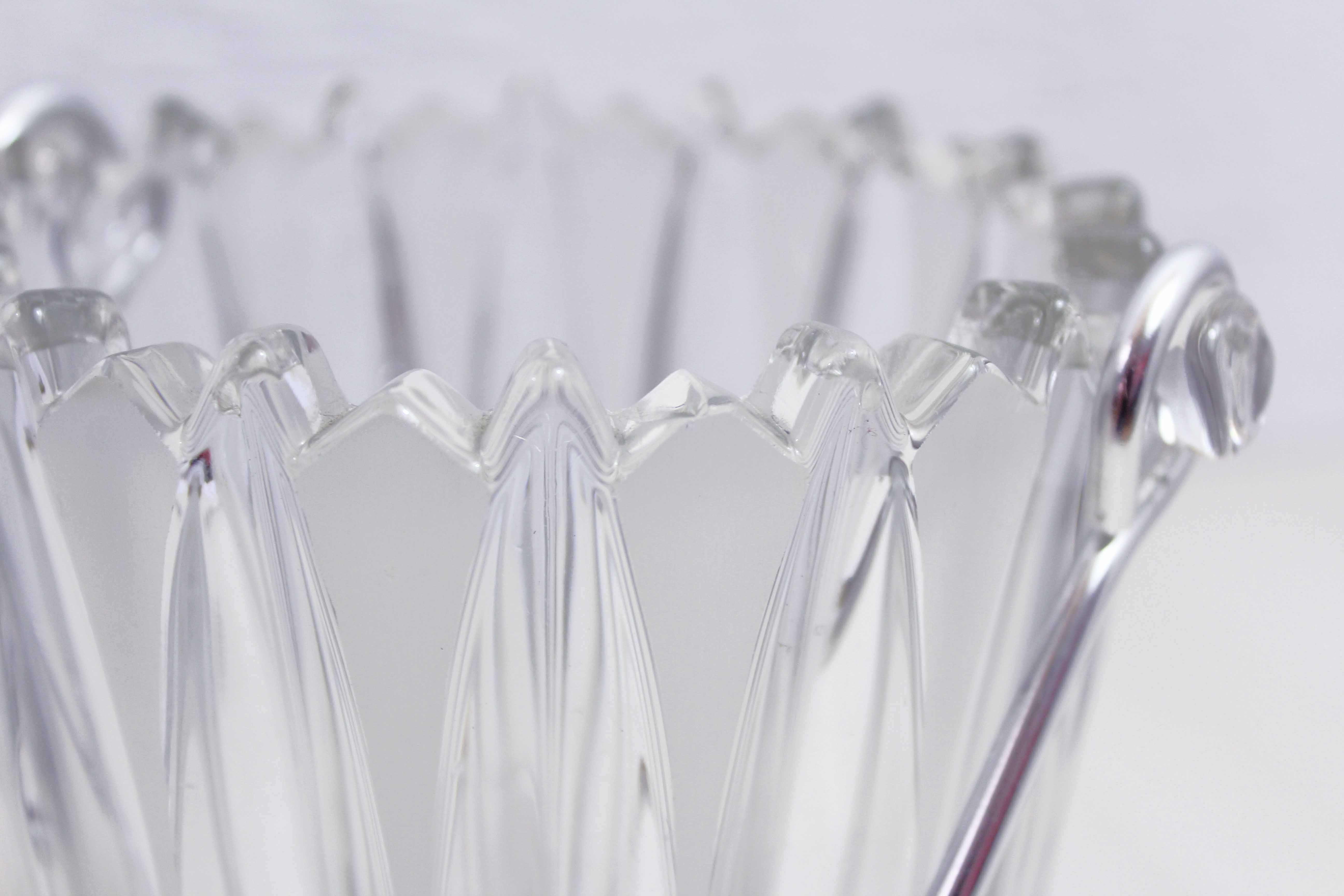 Vintage glass ice bucket