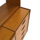 Vintage teak wall cabinet bookcase workplace Danish Design 60's