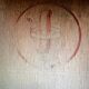 Set of 8 old light wood bistro chairs years 1957 stamps