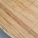 Table à manger en rotin des années 60