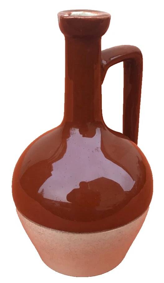 Old enamelled ceramic jug Paul Bardinet Bordeaux Registered