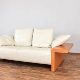 Italian Leather Sofa from Giorgetti, 1980s.