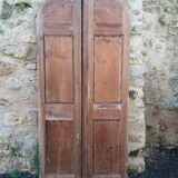 Porte Cintrée (arrondie) En Pin à Deux Battants - Fin XIXème