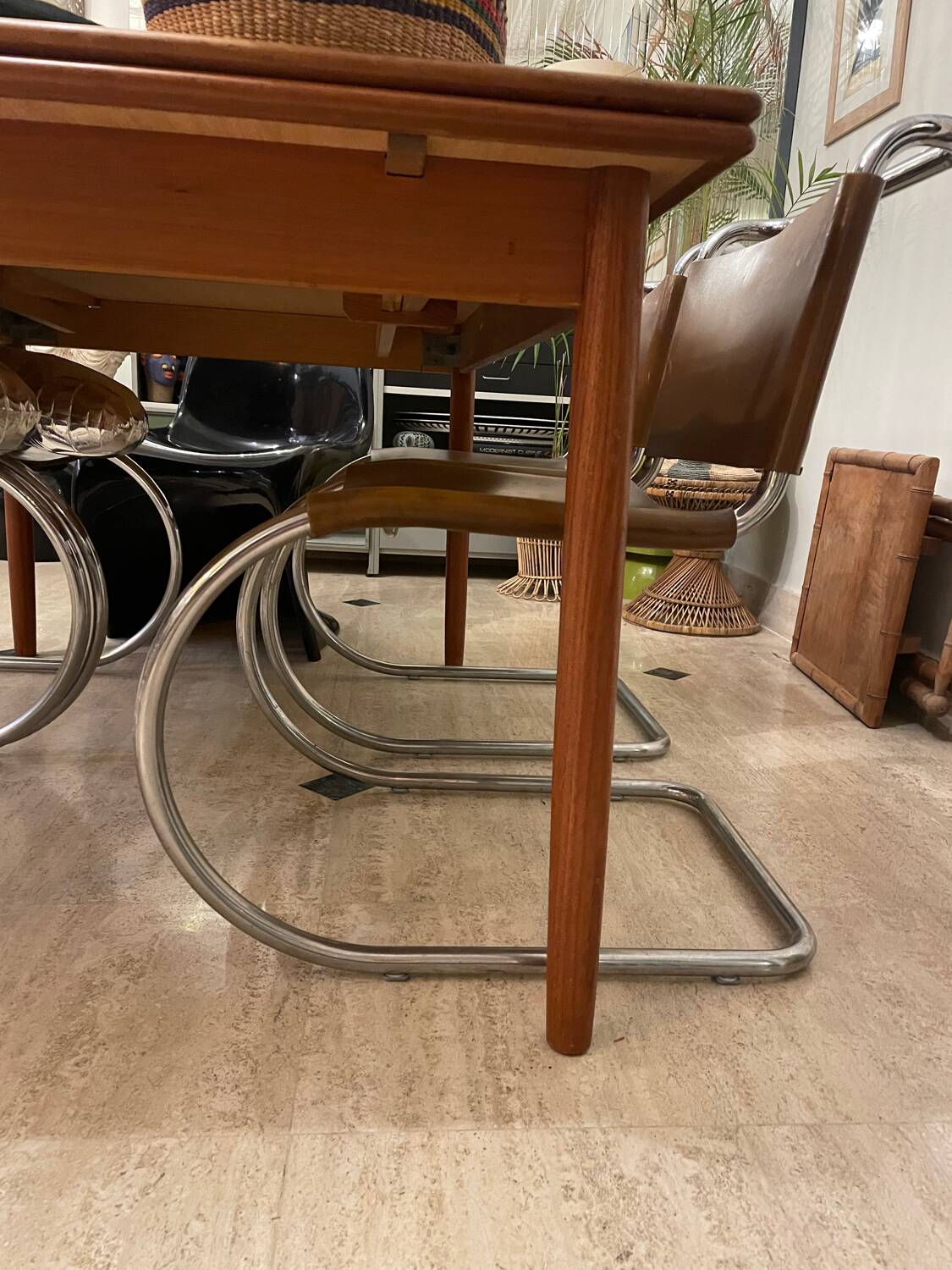 Set of six vintage MR 10 Mies Van der Rohe Knoll chairs