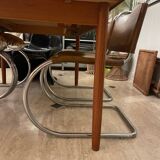 Set of six vintage MR 10 Mies Van der Rohe Knoll chairs