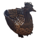 Small basket, vintage wicker basket in the shape of a swan.