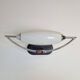 Vintage Bolero Wall Lamp in White Glass by Dieter Sieger for Peill & Putzler, Germany, 1970s