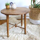 Rustic wooden side table, vintage