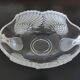 Central coupe in frosted crystal with double swan neck, Mikasa Walther
