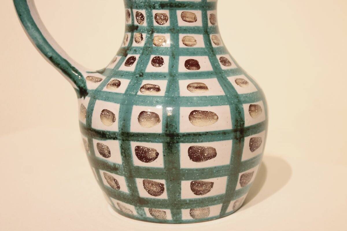 Large ceramic pitcher by Robert Picault, Vallauris.