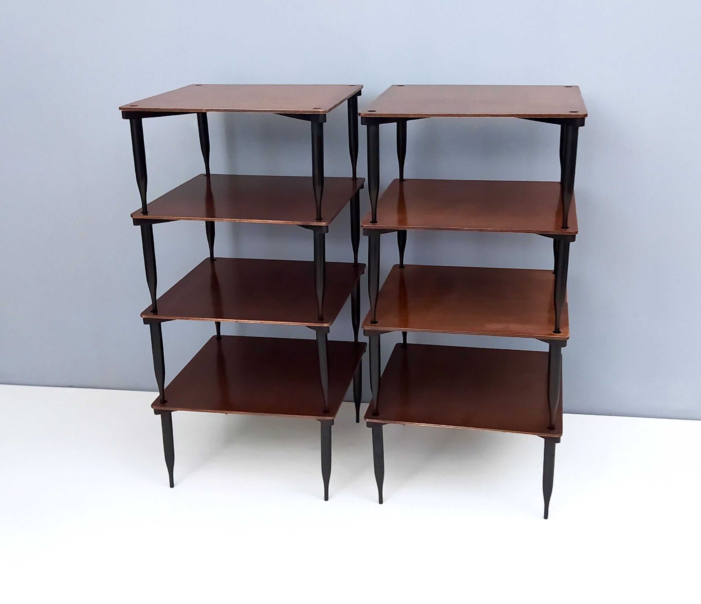 Walnut coffee table model "T8" by Vico Magistretti for Azucena, Italy