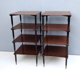 Walnut coffee table model "T8" by Vico Magistretti for Azucena, Italy