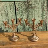 Pair of golden candlesticks