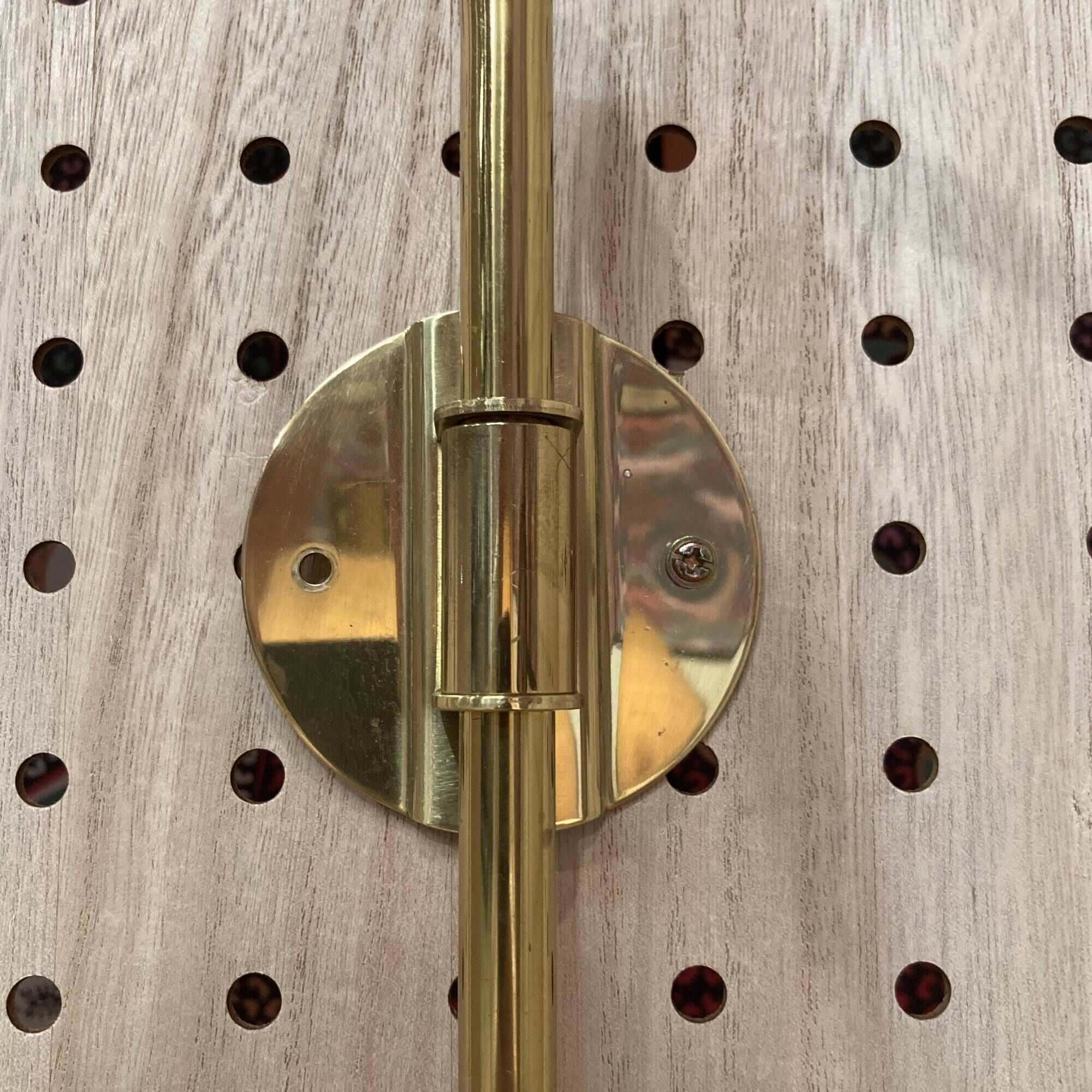 LARGE TELESCOPIC METAL WALL LIGHT DESIGN 1960.