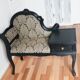 Telephone bench with redesigned armchair