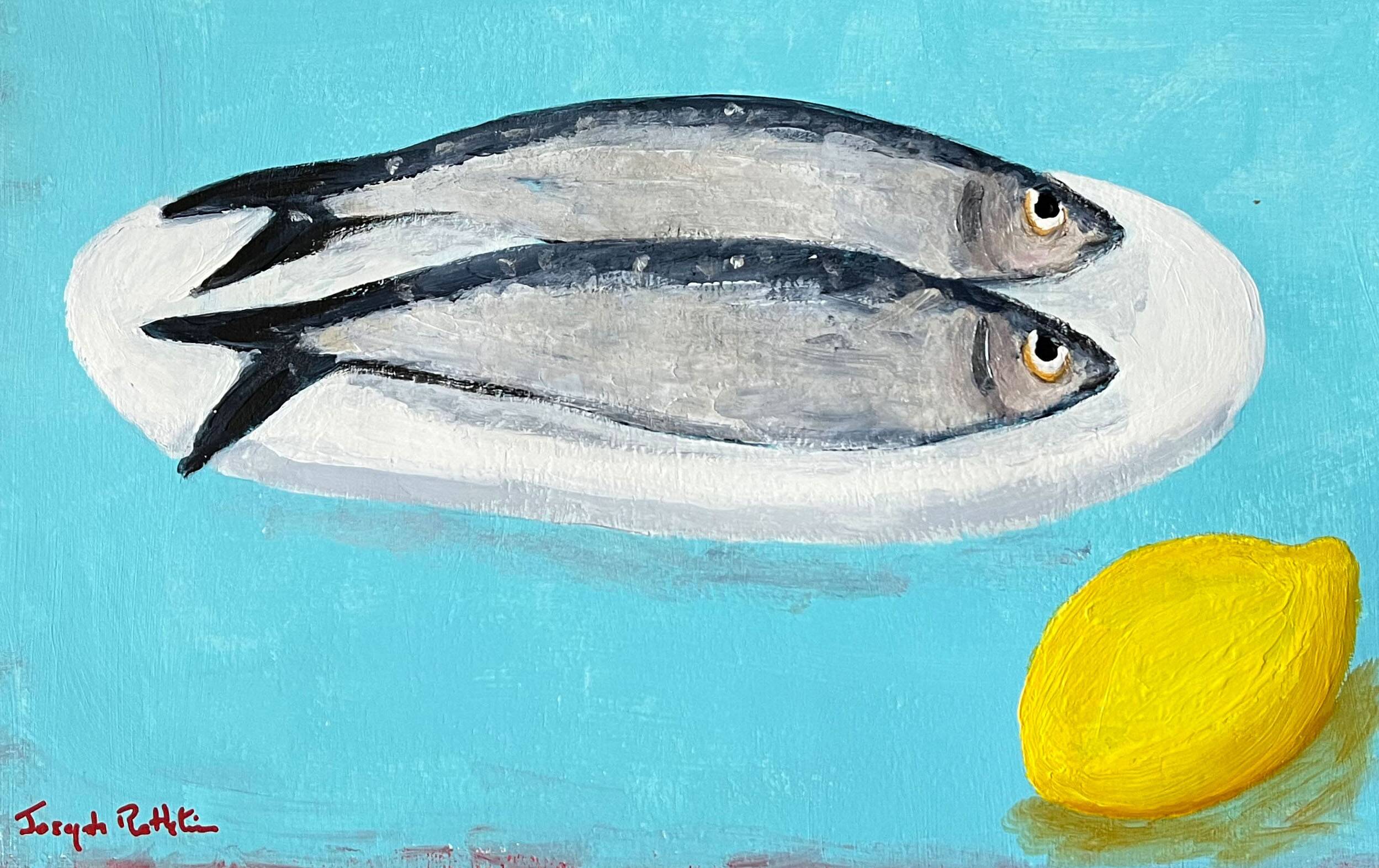 2 sardines, un citron par Joseph Rethlin