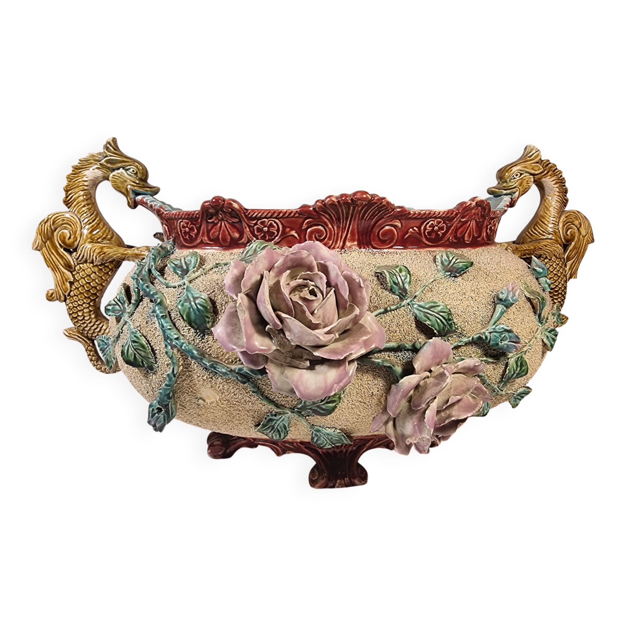 Earthenware cache-pot