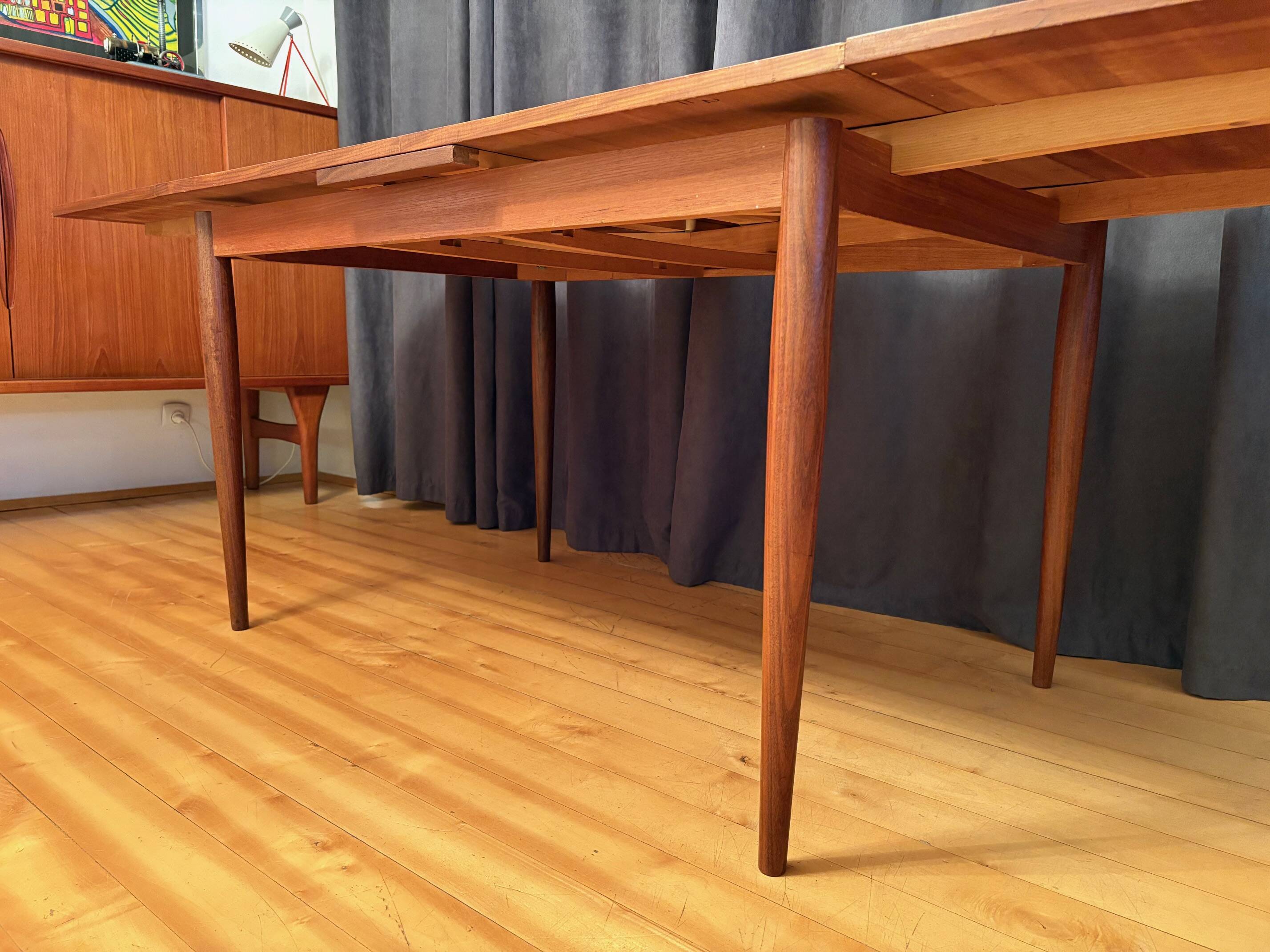 Large teak table from Lübke, Germany, 1960s