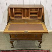 1930s English walnut secretary