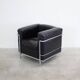 Chaise longue Cassina LC2 par Le Corbusier (Noir)