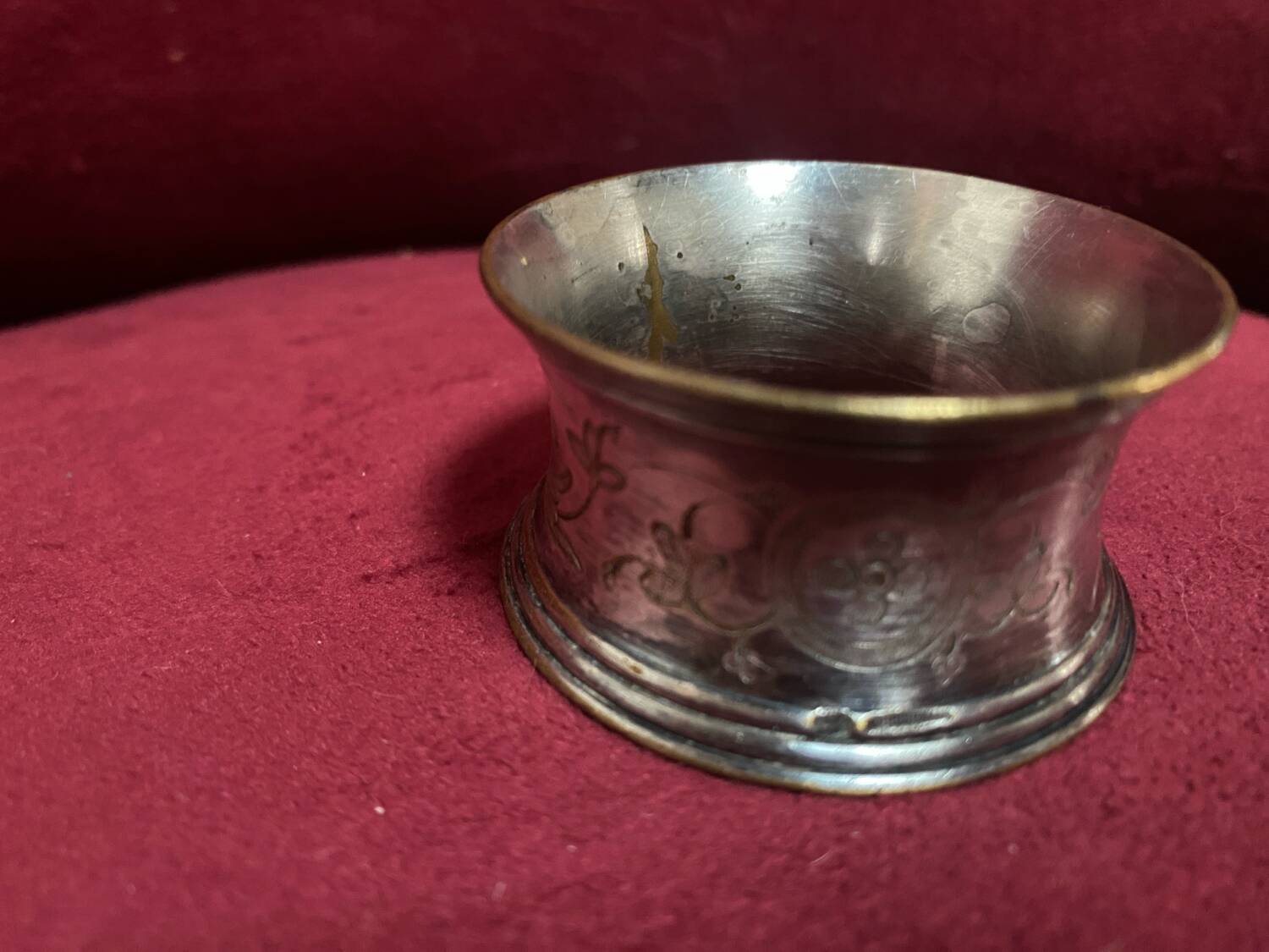 Rond de serviette Christofle en métal argenté