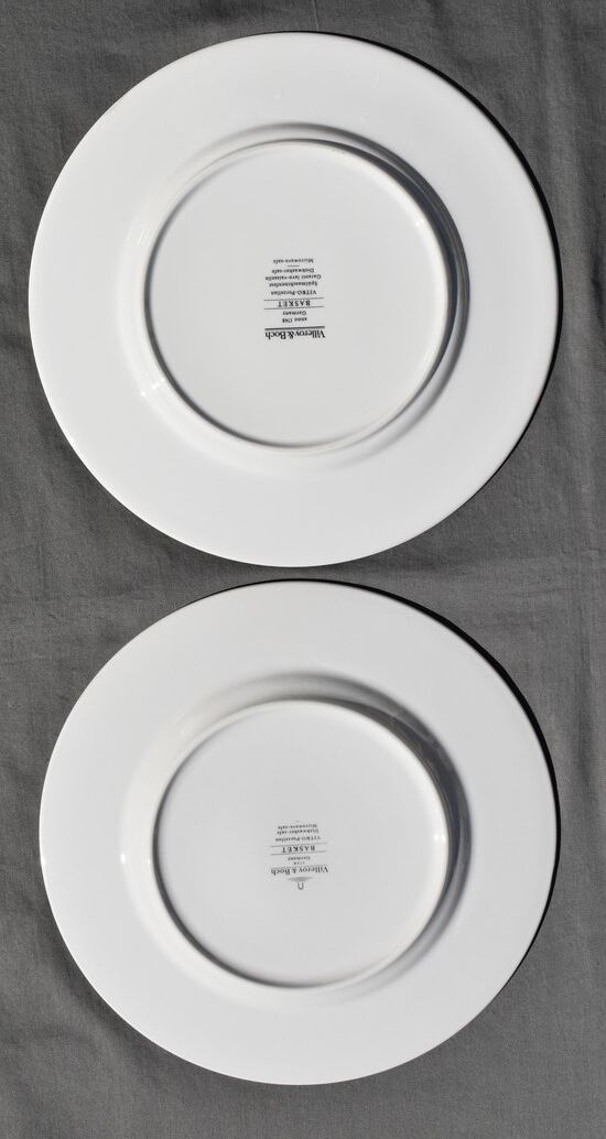 6 flat plates Villeroy & Boch basket model