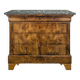 Commode Louis Philippe en acajou flammé