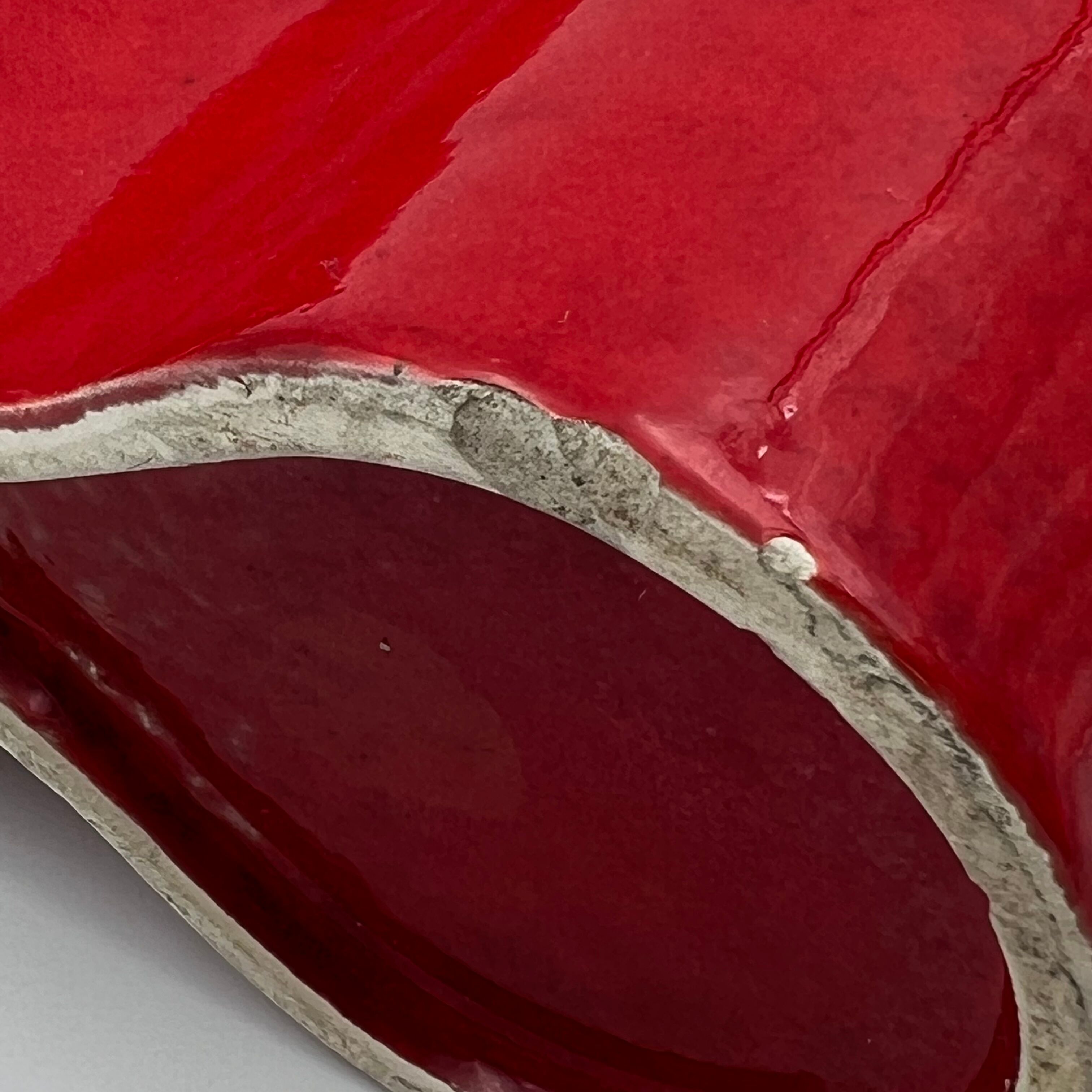 Vintage ceramic vase Gabbianelli style - mid century vase - 70s design